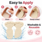 1 Pair T-Shaped Silicone Anti-Slip Heel Protector Pads — view 8