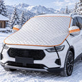 CT-XD961 Aluminized Film Half Cover Car Snow Shield with 4 Straps
