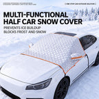 CT-XD961 Aluminized Film Half Cover Car Snow Shield with 4 Straps