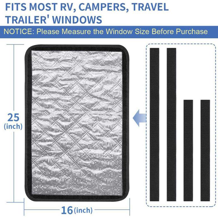 Foldable RV Window Sunshade Curtain