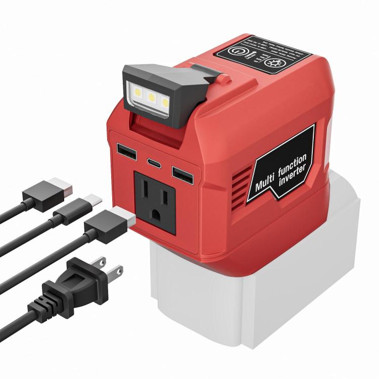 M7200 110V 250W Portable Power Inverter, Multifunctional Battery Powered Inverter