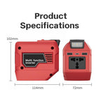 M7200 110V 250W Portable Power Inverter, Multifunctional Battery Powered Inverter