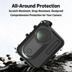 PC Camera Charging Box Cover with TPU Lens Cap — Cherry Pink