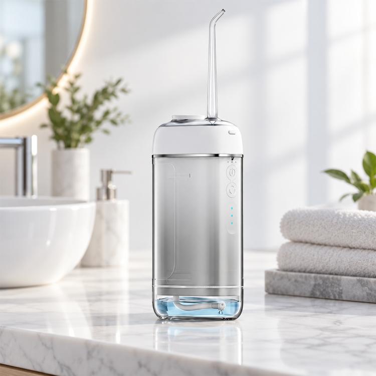 Portable Telescopic Smart Electric Dental Flosser, 300ml Water Tank — Gradient Green