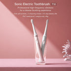 T10 Waterproof Portable Sonic Electric Toothbrush — Blue with Brush Head