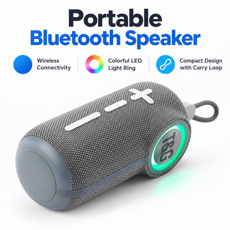 T&G TG698 Outdoor Portable TWS Wireless Bluetooth Speaker — Purple