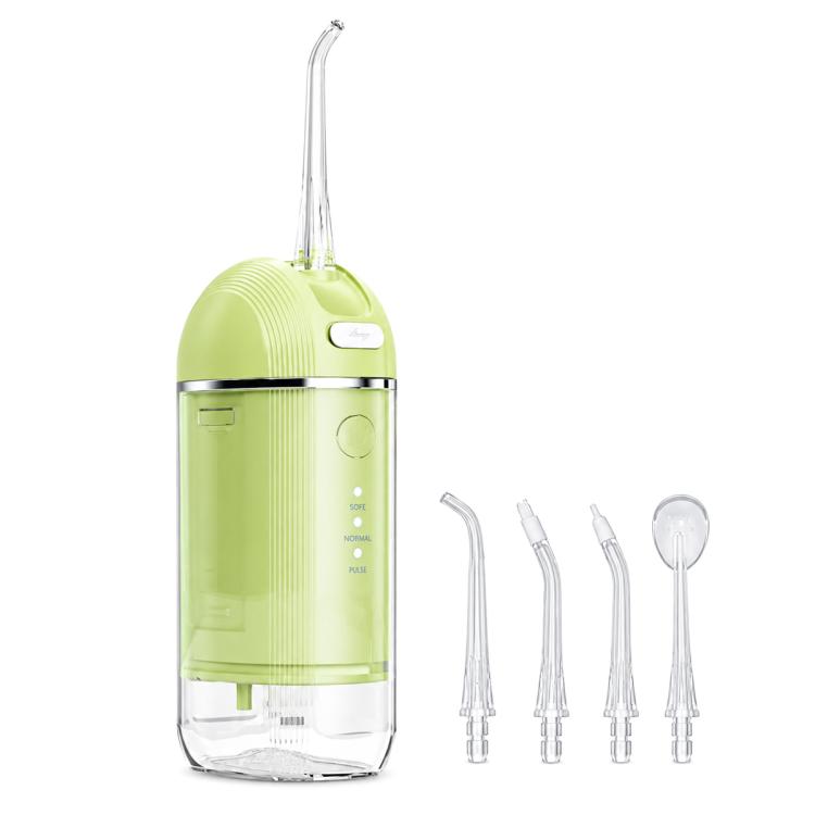 Portable Piston Pump Electric Dental Flosser with 4 Nozzles, 300ml Water Tank