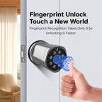 BL10 Spherical Smart Graffiti Bluetooth Fingerprint Lock — Gun Gray