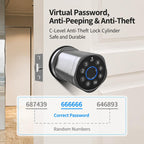 BL10 Spherical Smart Graffiti Bluetooth Fingerprint Lock — view 10