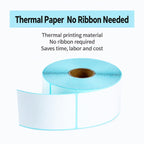 55x120mm 3-Proof Thermal Self-adhesive Label Stickers 200 Sheets/Roll — view 2