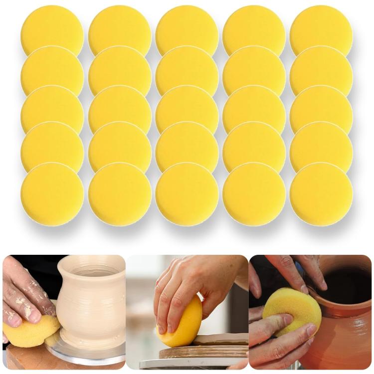Sponge Round Seal Children Graffiti Art Painting Tool, 25 PCS/Pack