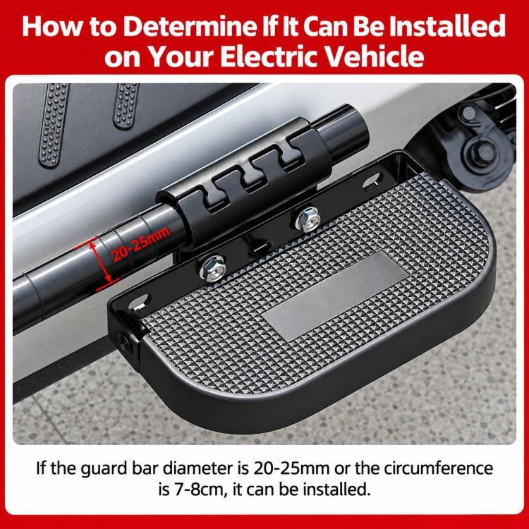 Electric Bike Guard Bar Foldable Side Foot Kit