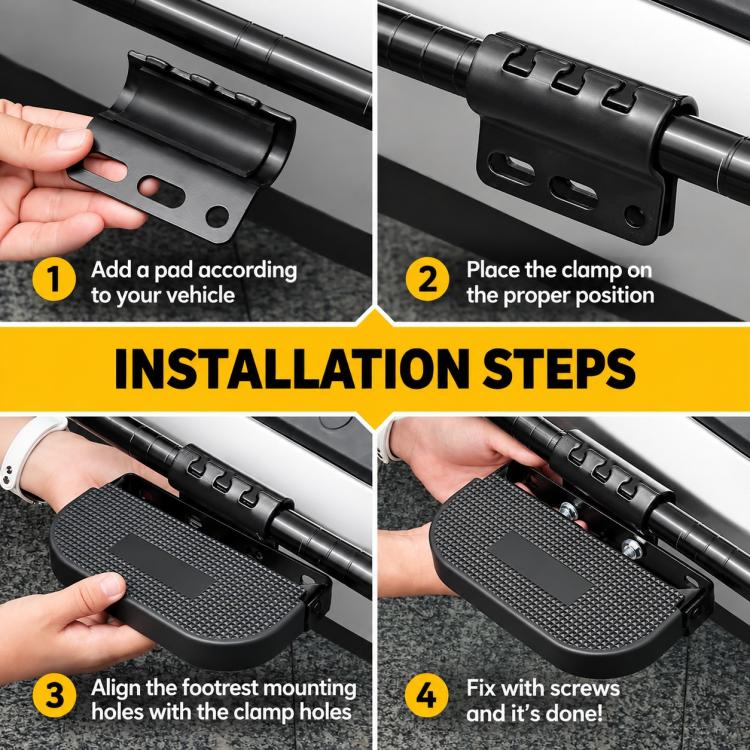 Electric Bike Guard Bar Foldable Side Foot Kit