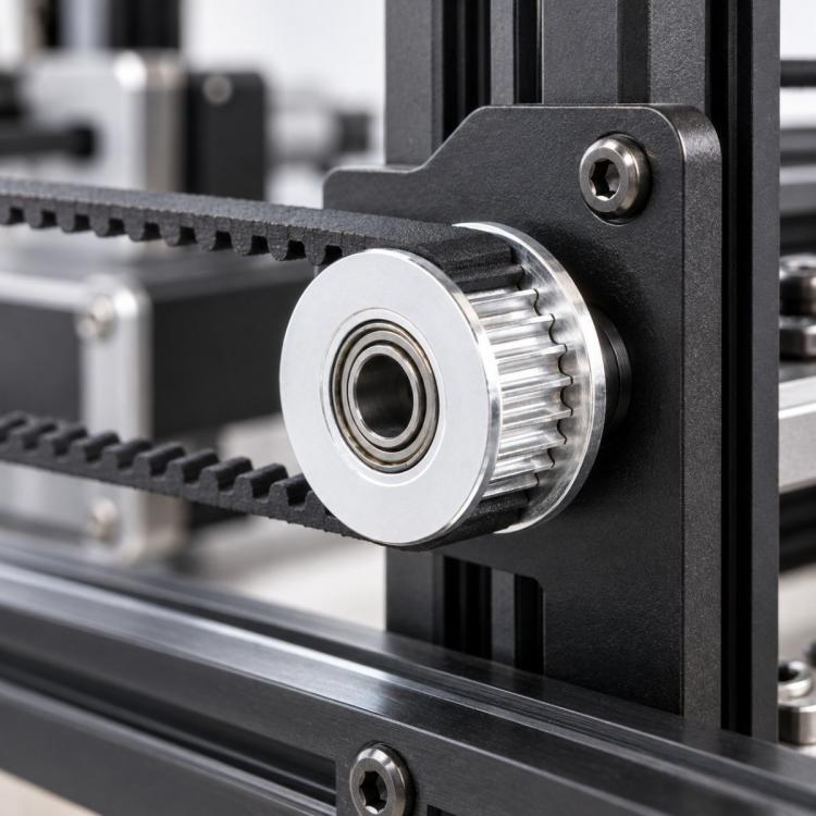 3D Printer Idler Pulley 2GT Timing Pulley H-Type Passive S2M Belt Idler with Bearing — 20T No-Gear 3mm Inner 6mm Width