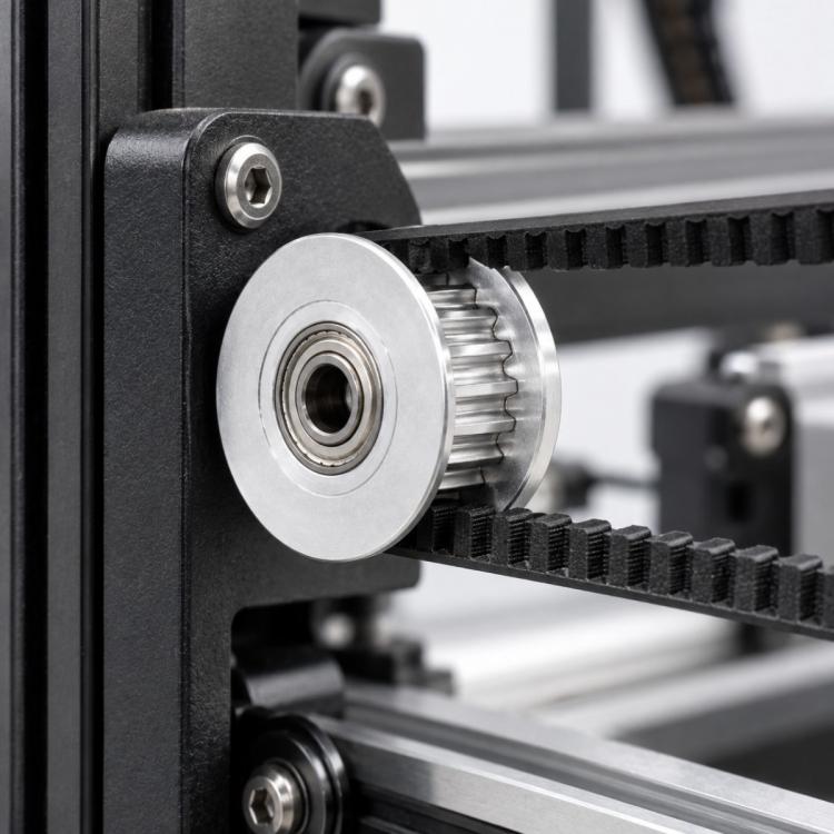 3D Printer Idler Pulley 2GT Timing Pulley H-Type Passive S2M Belt Idler with Bearing — 20T No-Gear 4mm Inner 6mm Width
