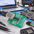 3-Line eMMC-ISP Flying Lead Tool for AU6438BS Chip USB-B Type PC Connectivity