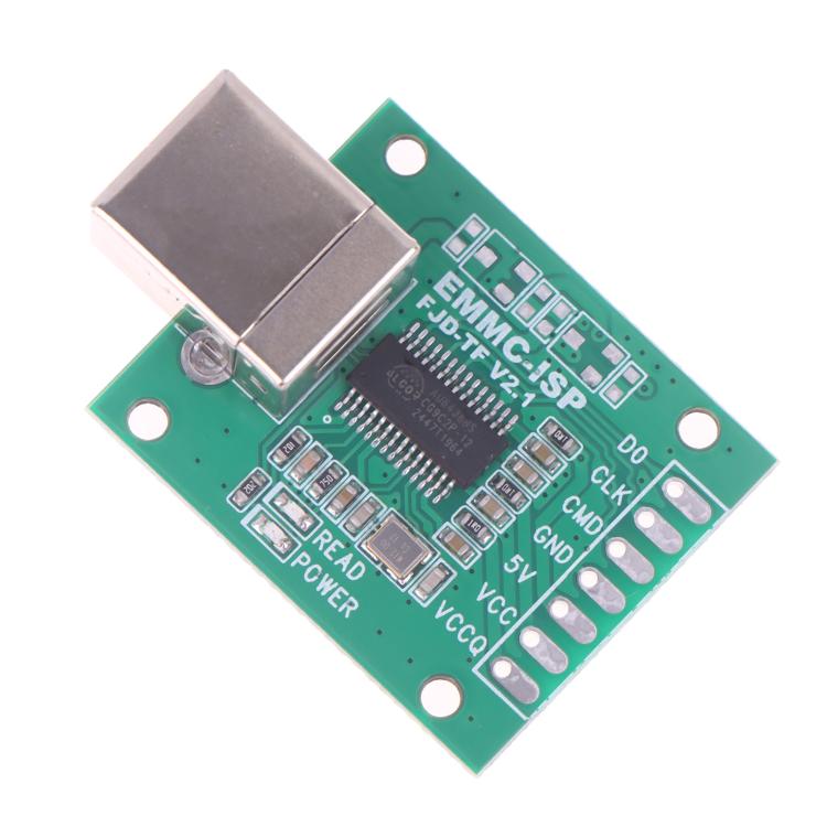 3-Line eMMC-ISP Flying Lead Tool for AU6438BS Chip USB-B Type PC Connectivity — view 2