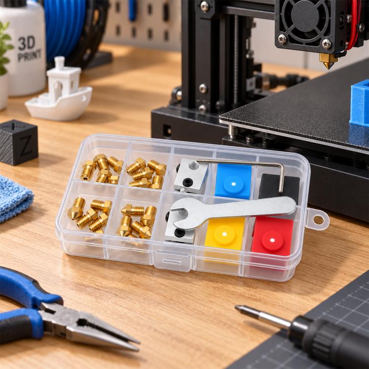 28 PCS/Pack 3D Printer Parts Tool Kit — MK8 Nozzle