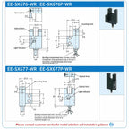 U-Shaped Slot Optical Photoelectric Limit Switch Sensor with 2m Cable — view 24