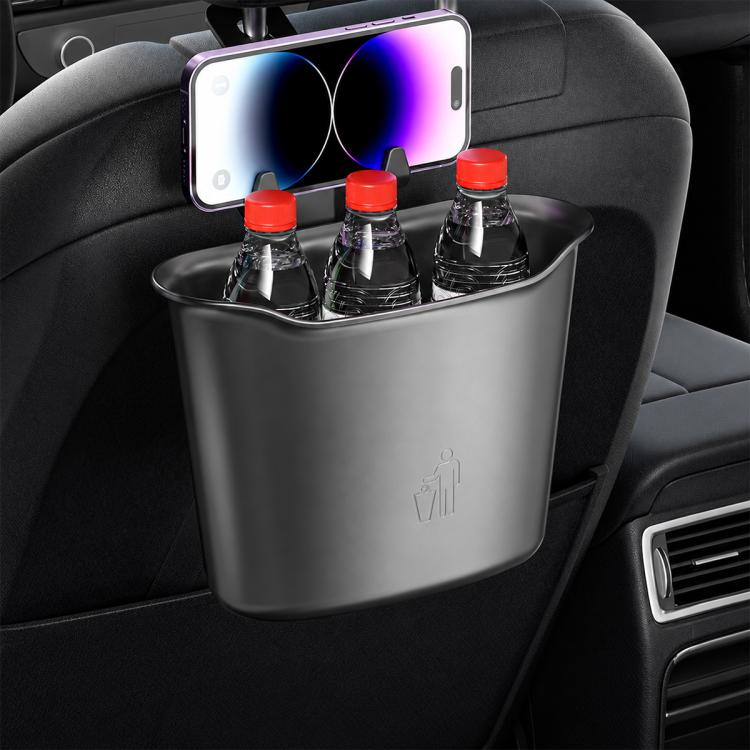 Car Trash Can Door Mounted Storage Bin — without Phone Holder