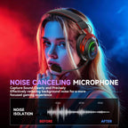 SoulBytes K17 Tri-mode Bluetooth 2.4G Wired RGB Gaming Headset with Detachable Microphone — view 3