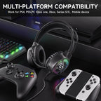 Soulbytes S300 3.5mm 4 Pin USB Wired RGB Gaming Headset with Microphone — view 6