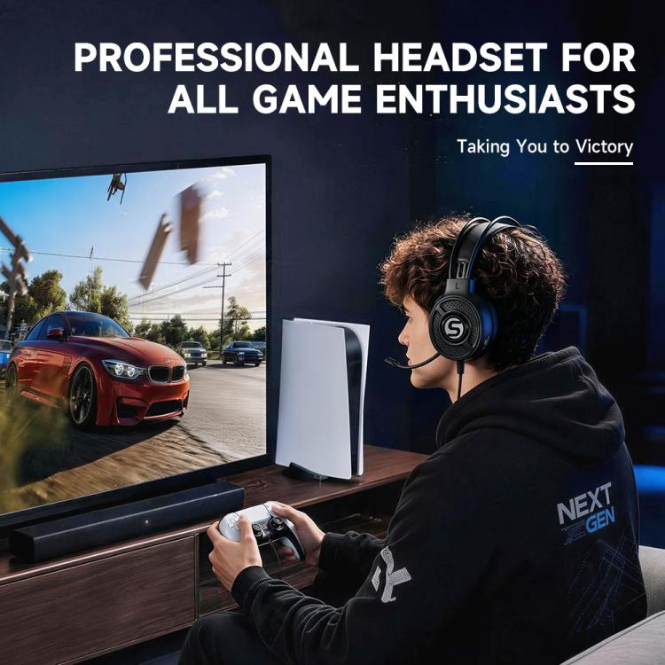 Soulbytes S300 3.5mm 4 Pin USB Wired RGB Gaming Headset with Microphone — view 8