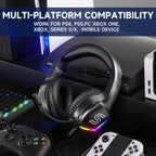 Soulbytes S350 3.5mm 4 Pin USB Wired RGB Gaming Headset with Microphone — view 6