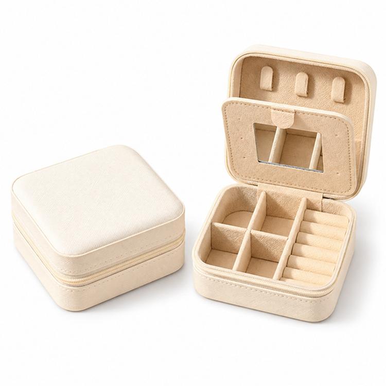 Portable Zippered Jewelry Storage Box
