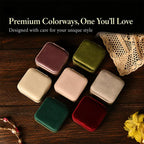 Portable Zippered Velvet Jewelry Storage Box — view 37