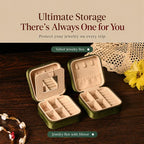 Portable Zippered Velvet Jewelry Storage Box — view 28