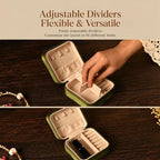 Portable Zippered Velvet Jewelry Storage Box — view 30