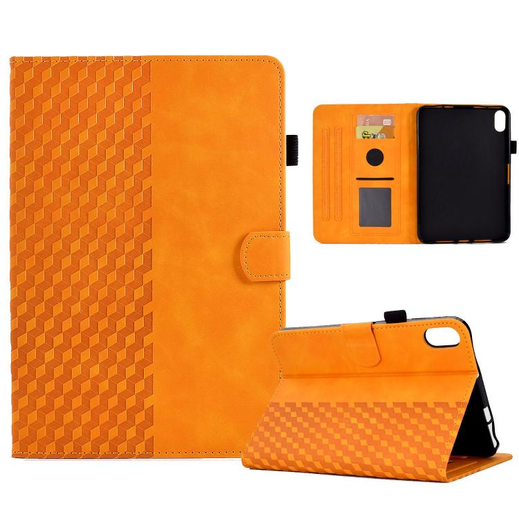 Rhombus Embossed Leather Smart Tablet Case