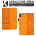 Rhombus Embossed Leather Smart Tablet Case