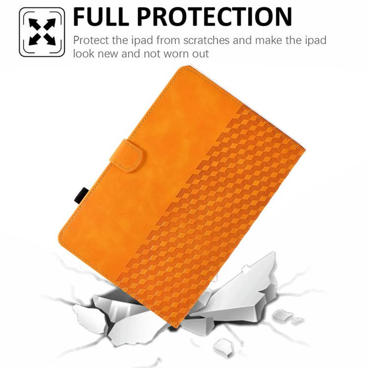 Rhombus Embossed Leather Smart Tablet Case