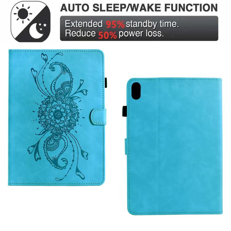 Mandala Embossed Smart Leather Tablet Case
