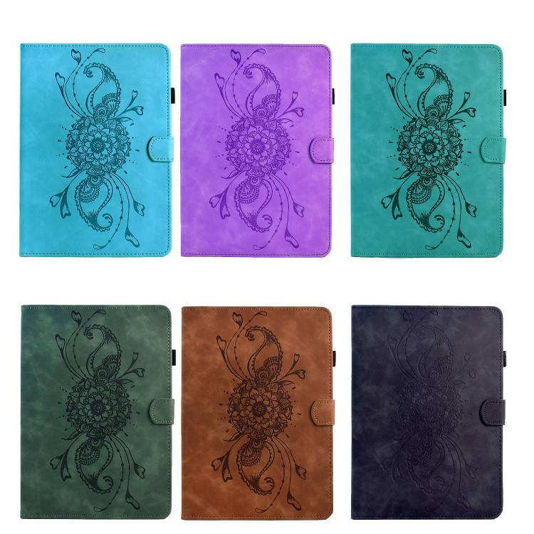 Mandala Embossed Smart Leather Tablet Case