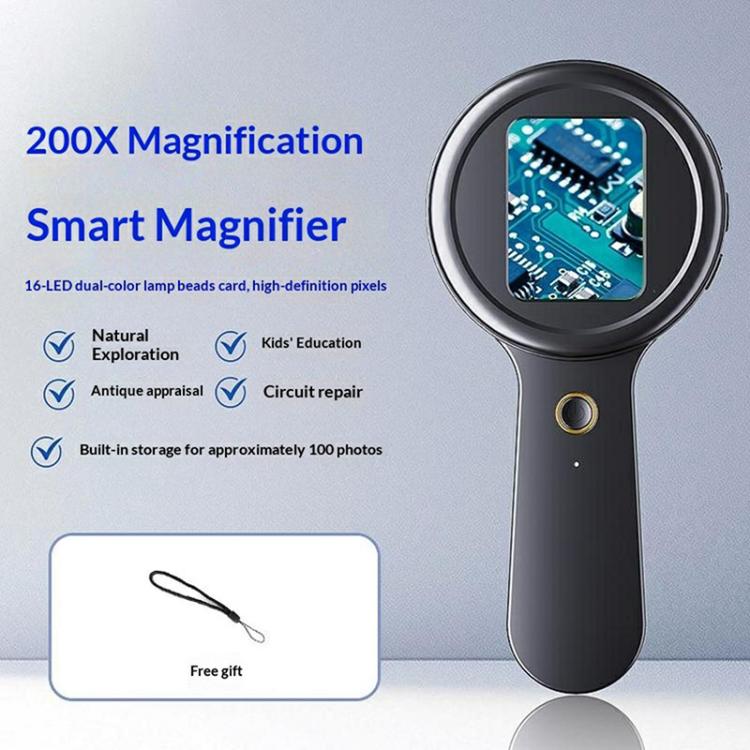 V7 200X Handheld Magnify Glass Digital Magnifier with 2 inch IPS Screen — view 7