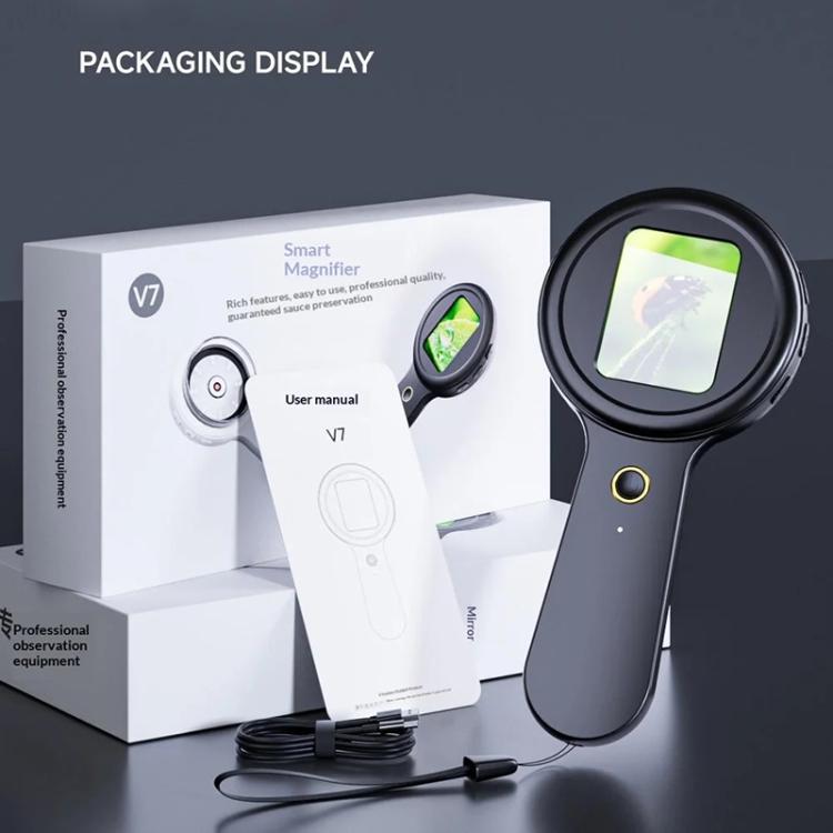 V7 200X Handheld Magnify Glass Digital Magnifier with 2 inch IPS Screen — view 10
