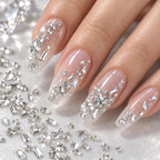 1440 PCS / Set Mini Flat Bottom Sparkling Diamond Nail Jewelry Set