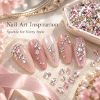 1440 PCS / Set Mini Flat Bottom Sparkling Diamond Nail Jewelry Set — view 37