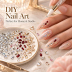 1440 PCS / Set Mini Flat Bottom Sparkling Diamond Nail Jewelry Set — view 41