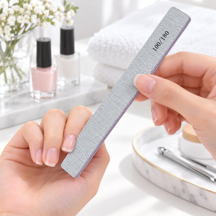 25 PCS / Set Nail Double Side Polishing And Rubbing Strips Abrasion Resistant Nails Scrub Strips — Sandblasted Square File