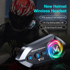 Y12 Motorcycle Helmet Noise Reduction Bluetooth Earphone — view 5