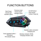 Y12 Motorcycle Helmet Noise Reduction Bluetooth Earphone — view 16