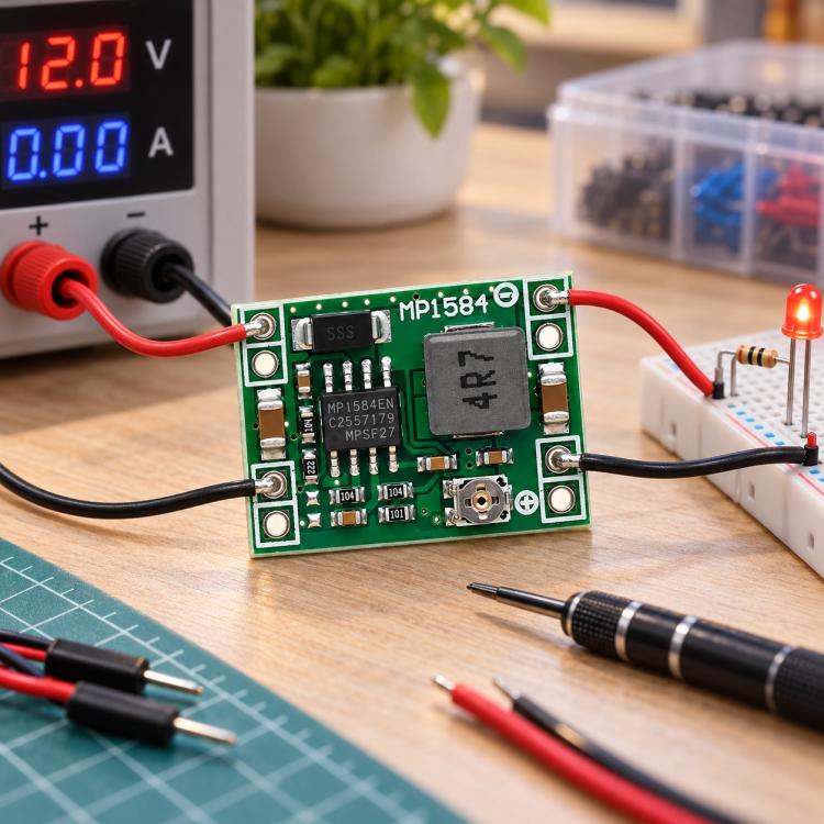 MP1584 DC-DC Step-Down Power Module, 5V Fixed Output