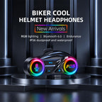 Y13 Motorcycle Helmet Bluetooth Earphone with RGB Lighting — view 6