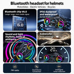 Y13 Motorcycle Helmet Bluetooth Earphone with RGB Lighting — view 7
