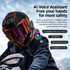 Y13 Motorcycle Helmet Bluetooth Earphone with RGB Lighting — view 11