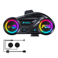 Y13 Pro Motorcycle Helmet Bluetooth Intercom Earphone with RGB Lighting